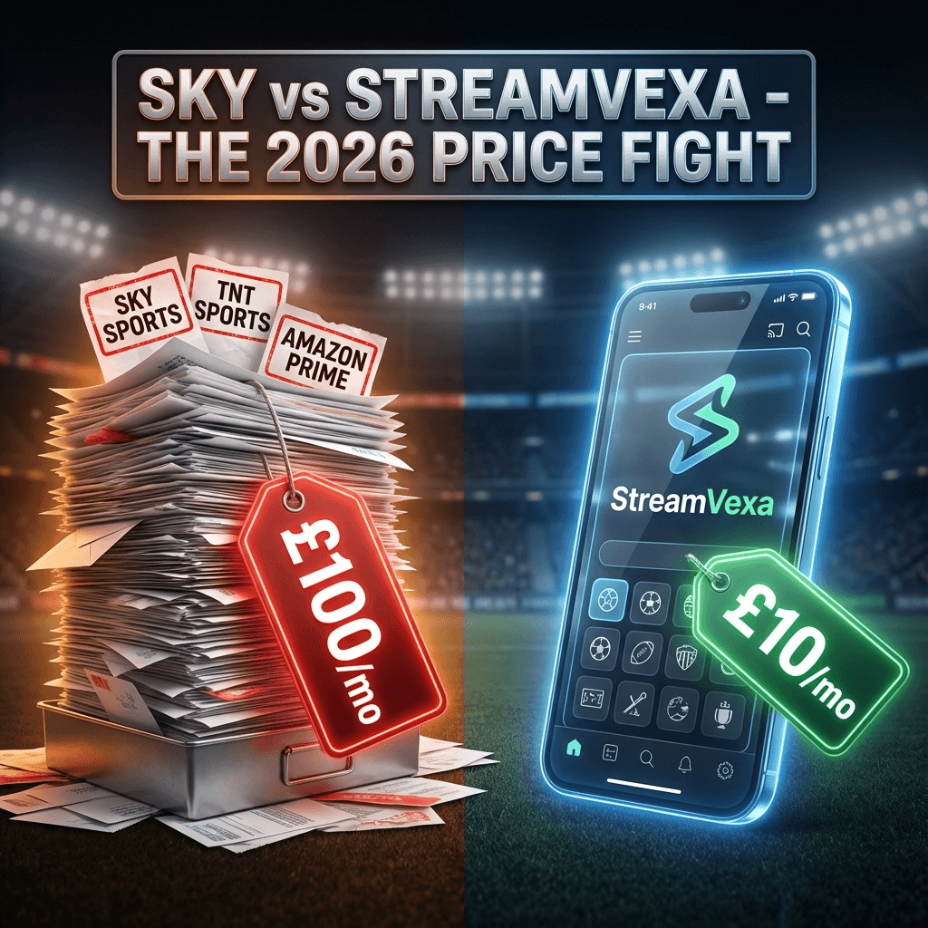 Premier League Streaming Cost Comparison UK - Sky Sports vs IPTV Price